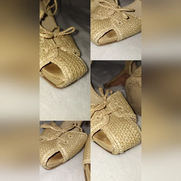 Vintage YSL Raffia Heels - Picture 8 of 12